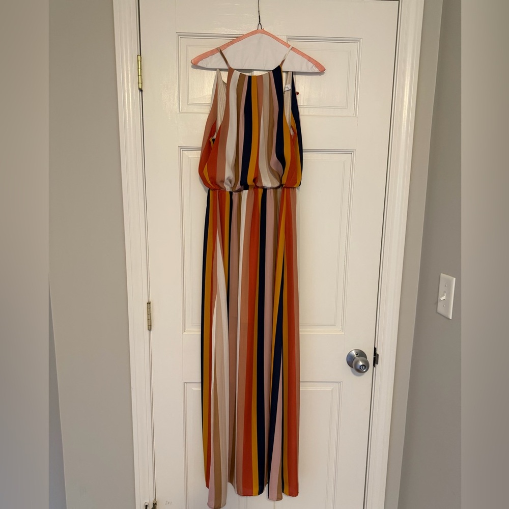 All in Favor Multicolor Striped Dress